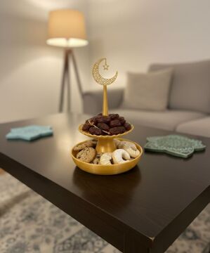 Dekoratif Katlı Şekerlik Kurabiyelik