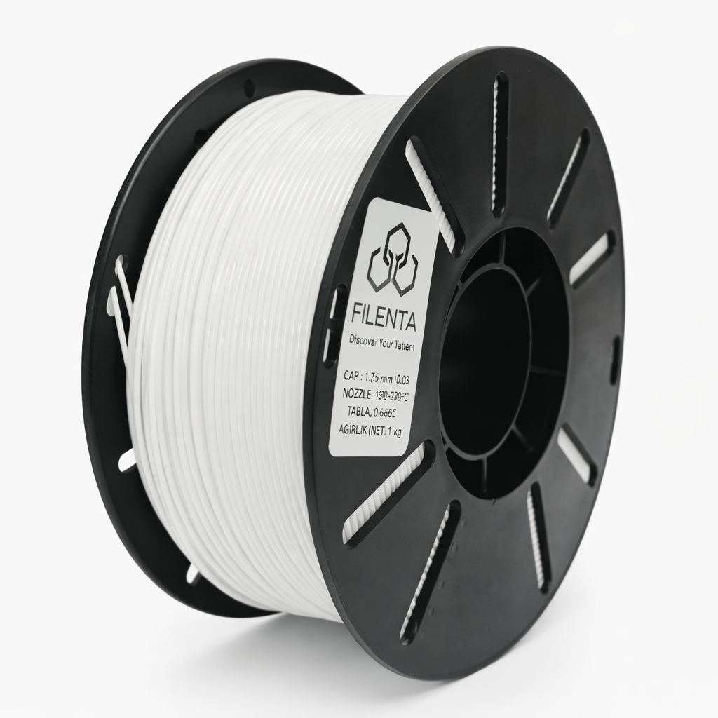 Filenta Beyaz Pla Premium Filament 1.75mm 1Kg.