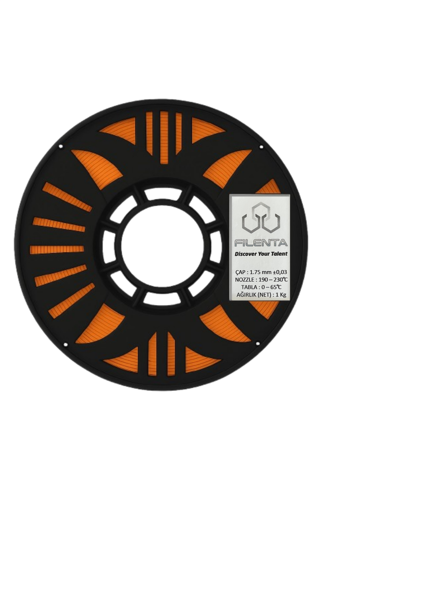 Filenta Turuncu Pla Premium Filament 1.75mm 1Kg