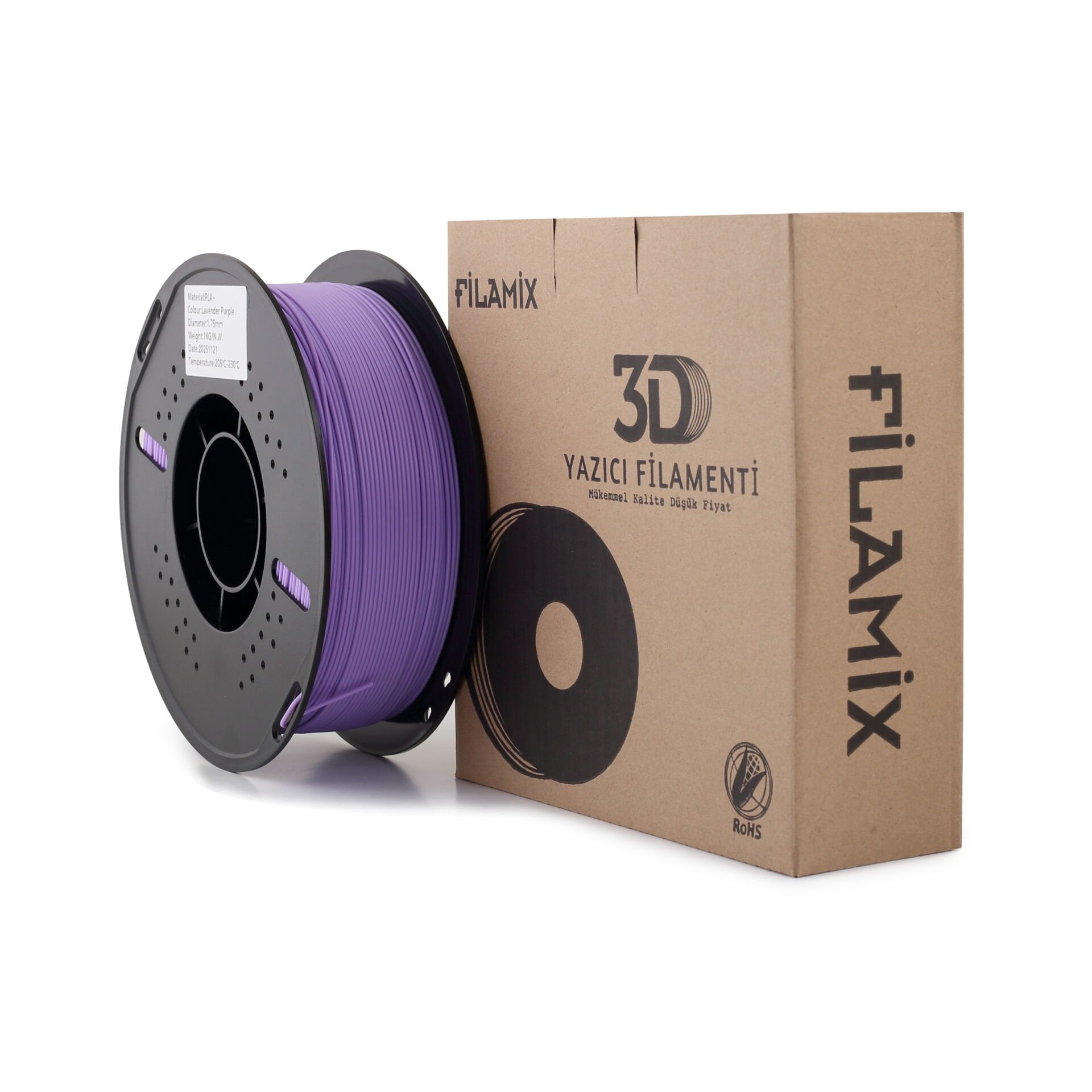 Filamix Lavanta Mor PLA+ Filament 1.75 mm 1000 Gr.