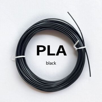 3D Kalem İçin 10 Metre Pla Filament Siyah Renk Parçalı