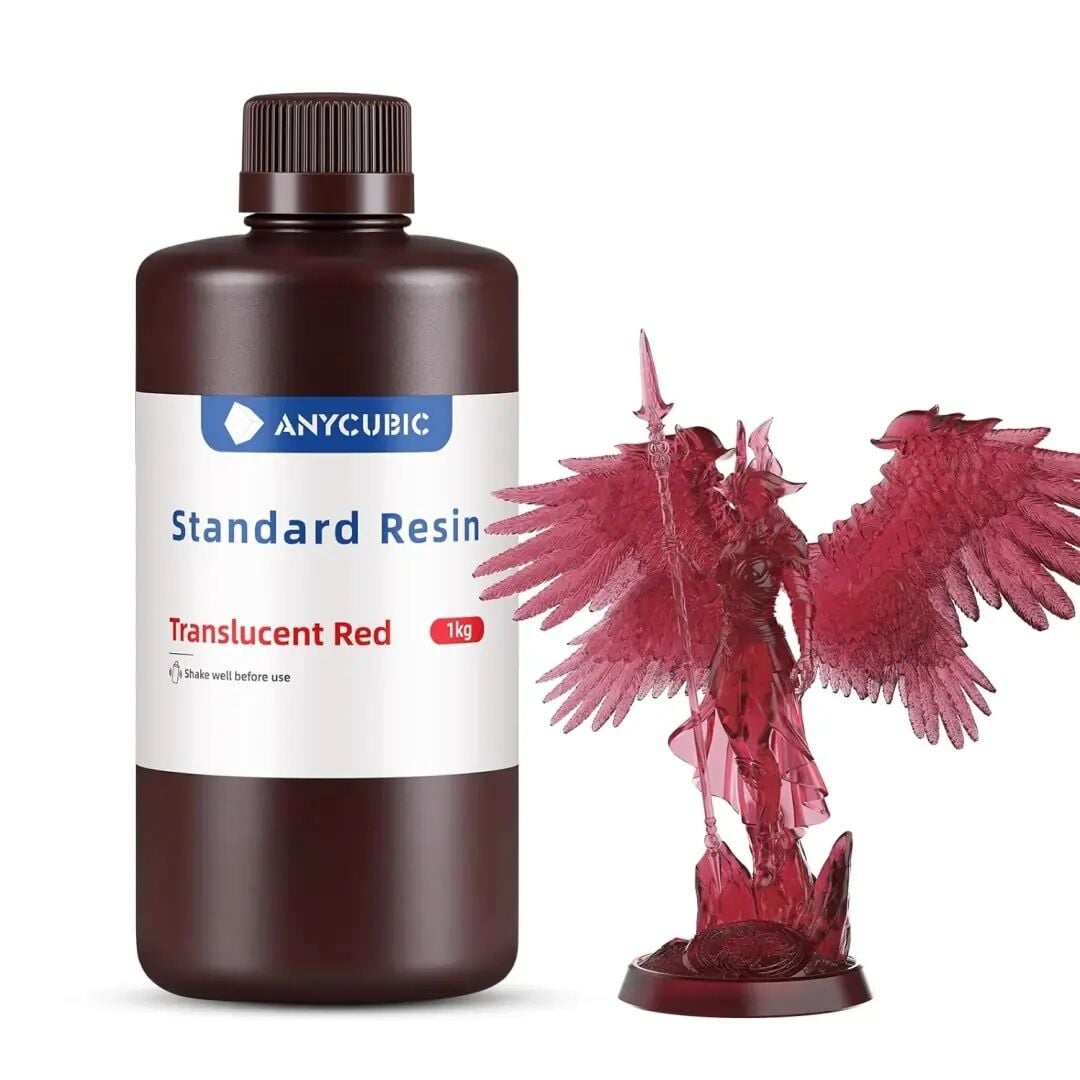 Anycubic Yarı Saydam Kırmızı Reçine 1 KG - SLA
