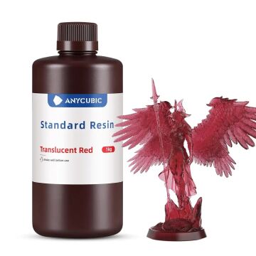 Anycubic Yarı Saydam Kırmızı Reçine 1 KG - SLA