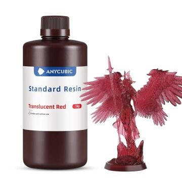 Anycubic Yarı Saydam Kırmızı Reçine 1 KG - SLA
