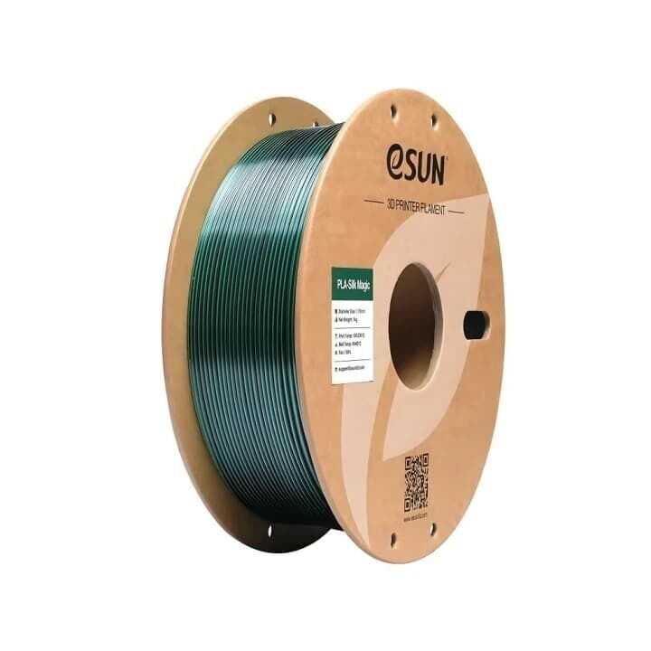 Esun Siyah-Yeşil Silk Magic Pla Filament 1.75mm. 1Kg