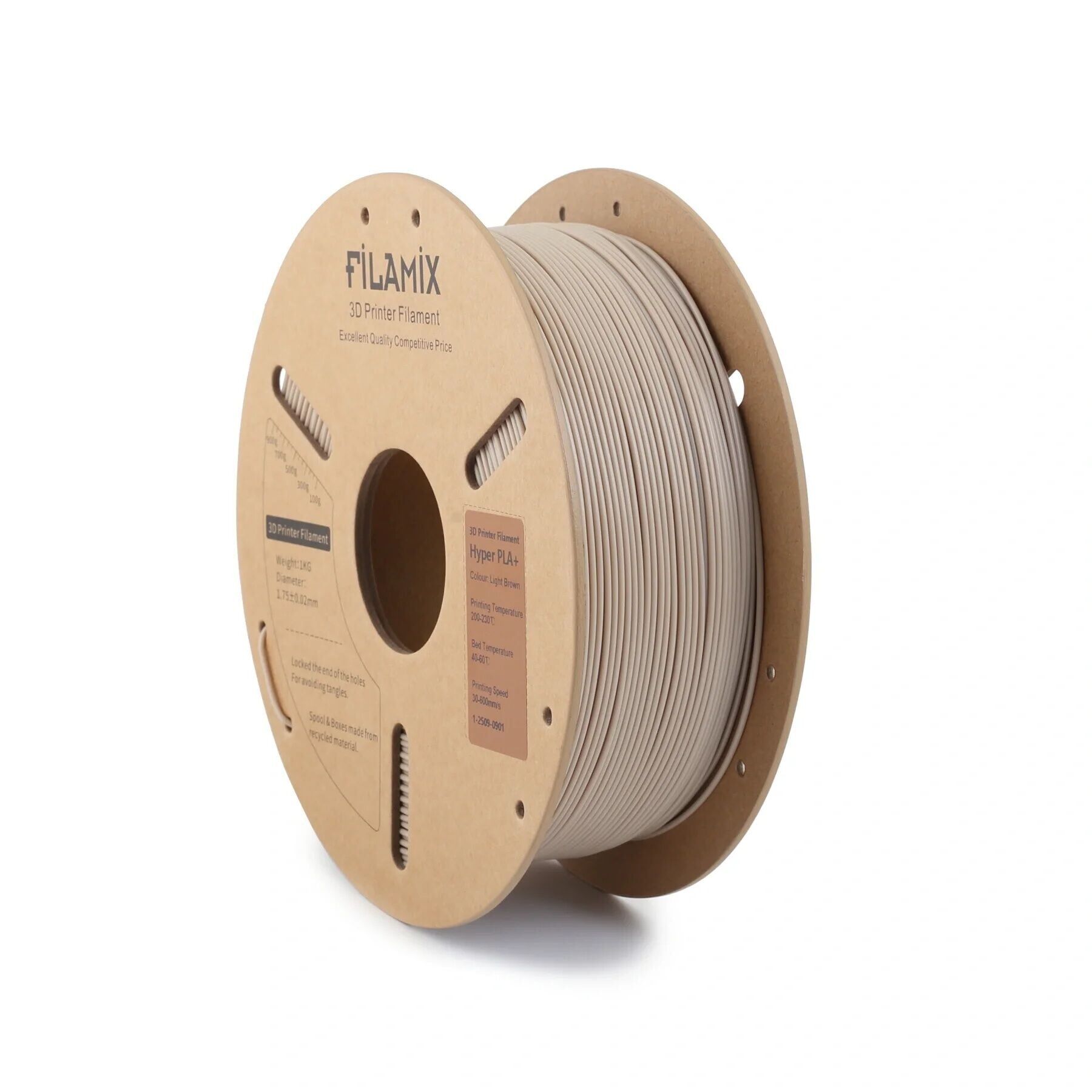 Filamix Açık Kahverengi PLA+ Filament 1.75 mm 1000 Gr.