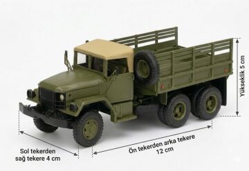 M-35 Askeri Kamyon Kit Card - Eğitici Deney Seti 110x50x40 mm.