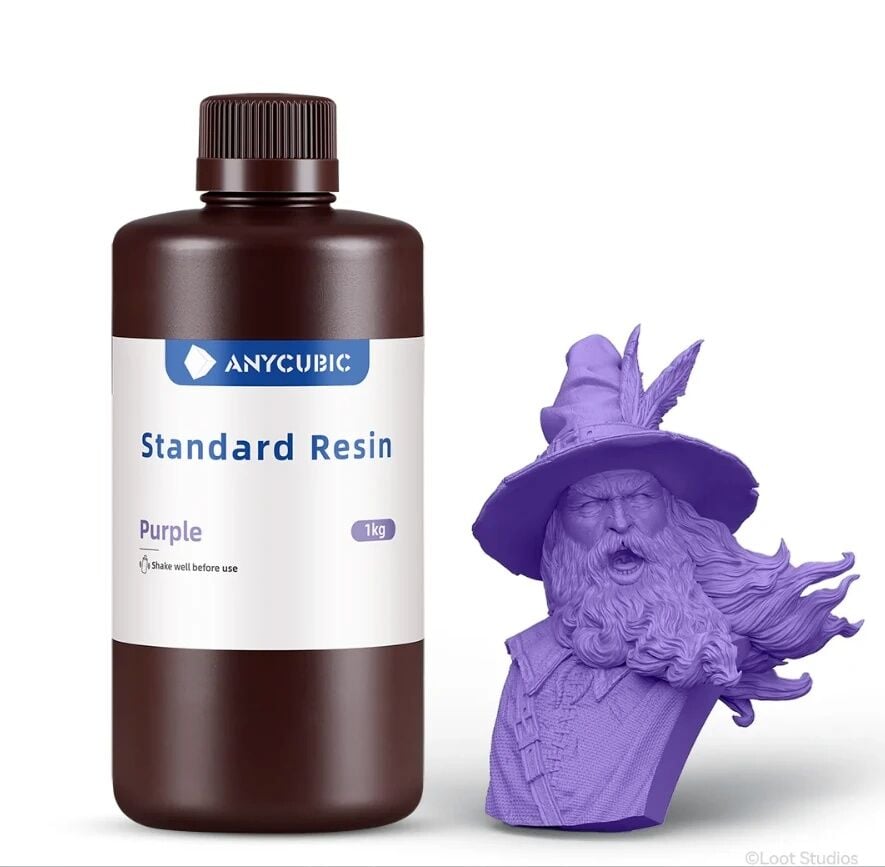 Anycubic Mor Standarat Reçine 1 KG - SLA