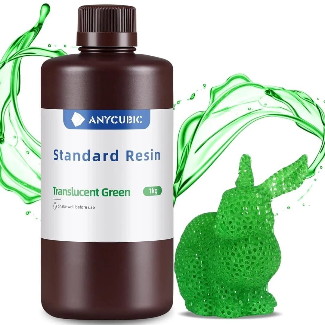 Anycubic Yarı Saydam Yeşil Reçine 1 KG - SLA