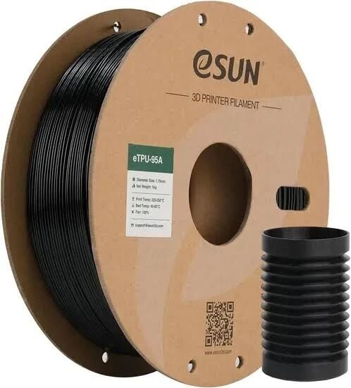 Esun Siyah Tpu-95A Filament 1.75 mm 1000 Gr.