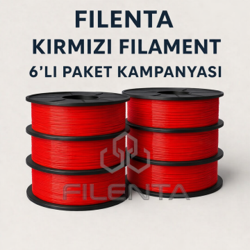 Filenta Kırmızı Pla Premium Filmanet 6'lı Set