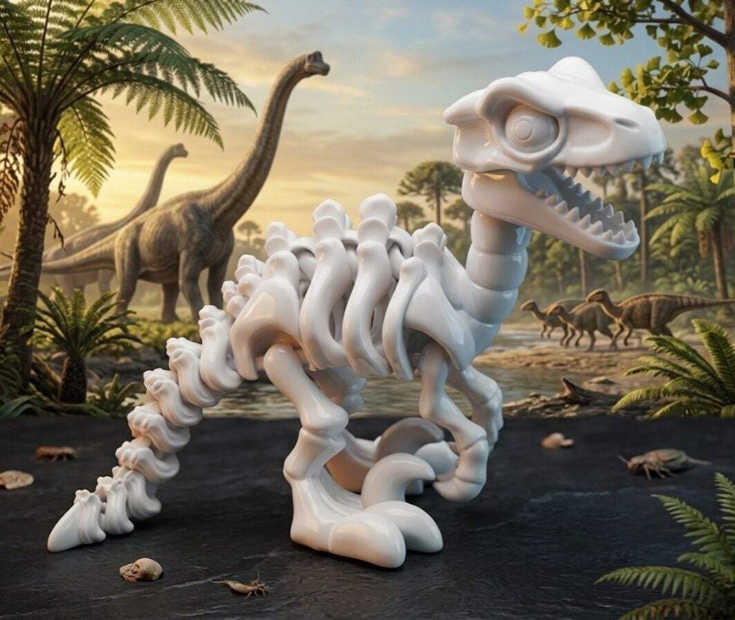 T-Rex İskeleti Kit Card - Eğitici Deney Seti