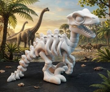T-Rex İskeleti Kit Card - Eğitici Deney Seti