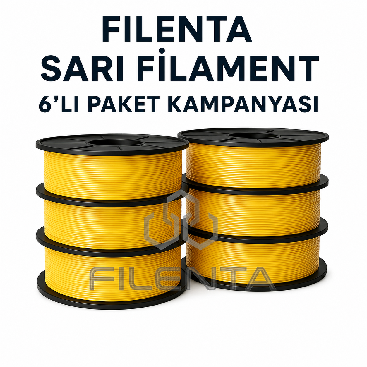 Filenta Sarı Pla Premium Filmanet 6'lı Set