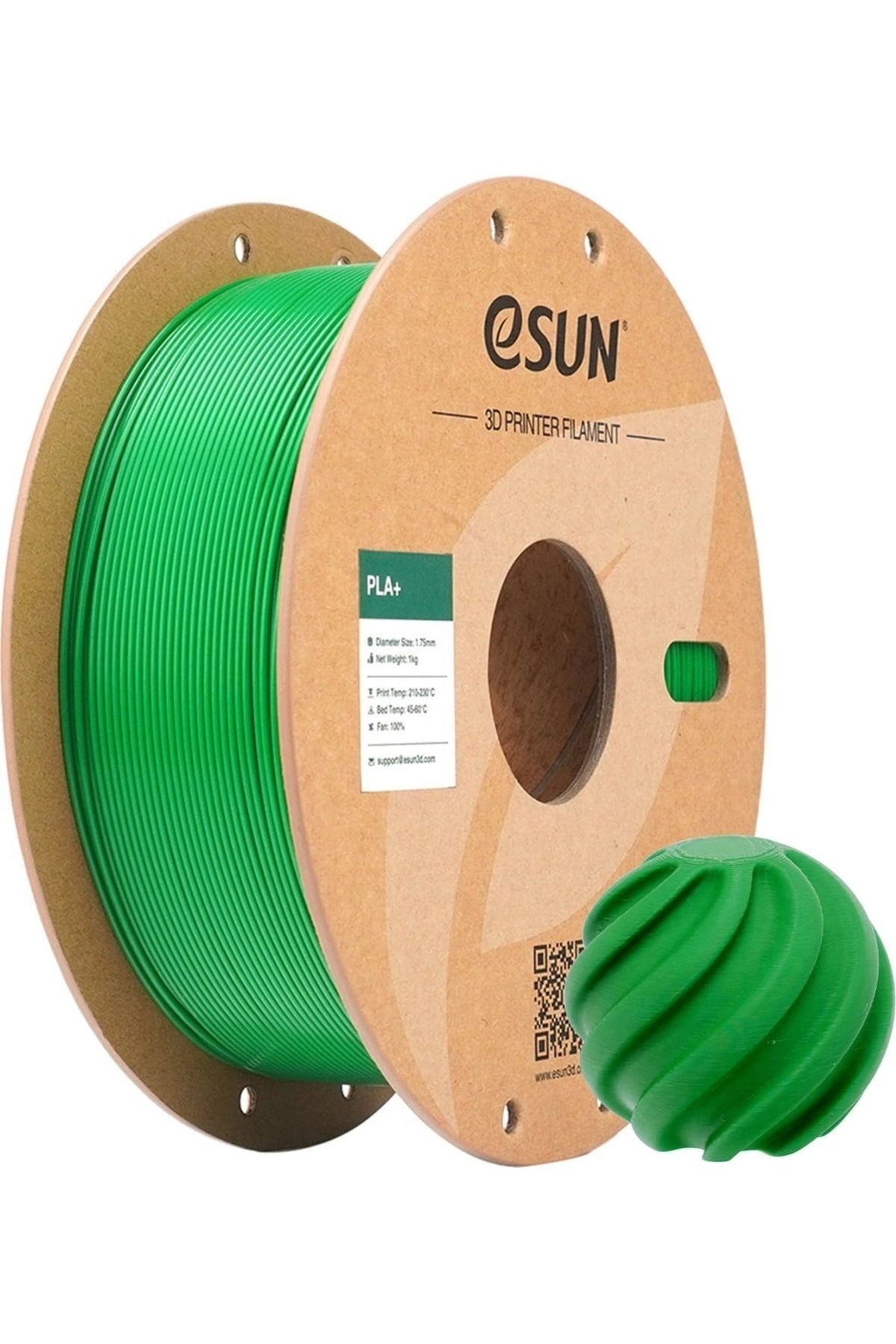 Esun Çimen Yeşili PLA+ Filament 1.75mm 1kg