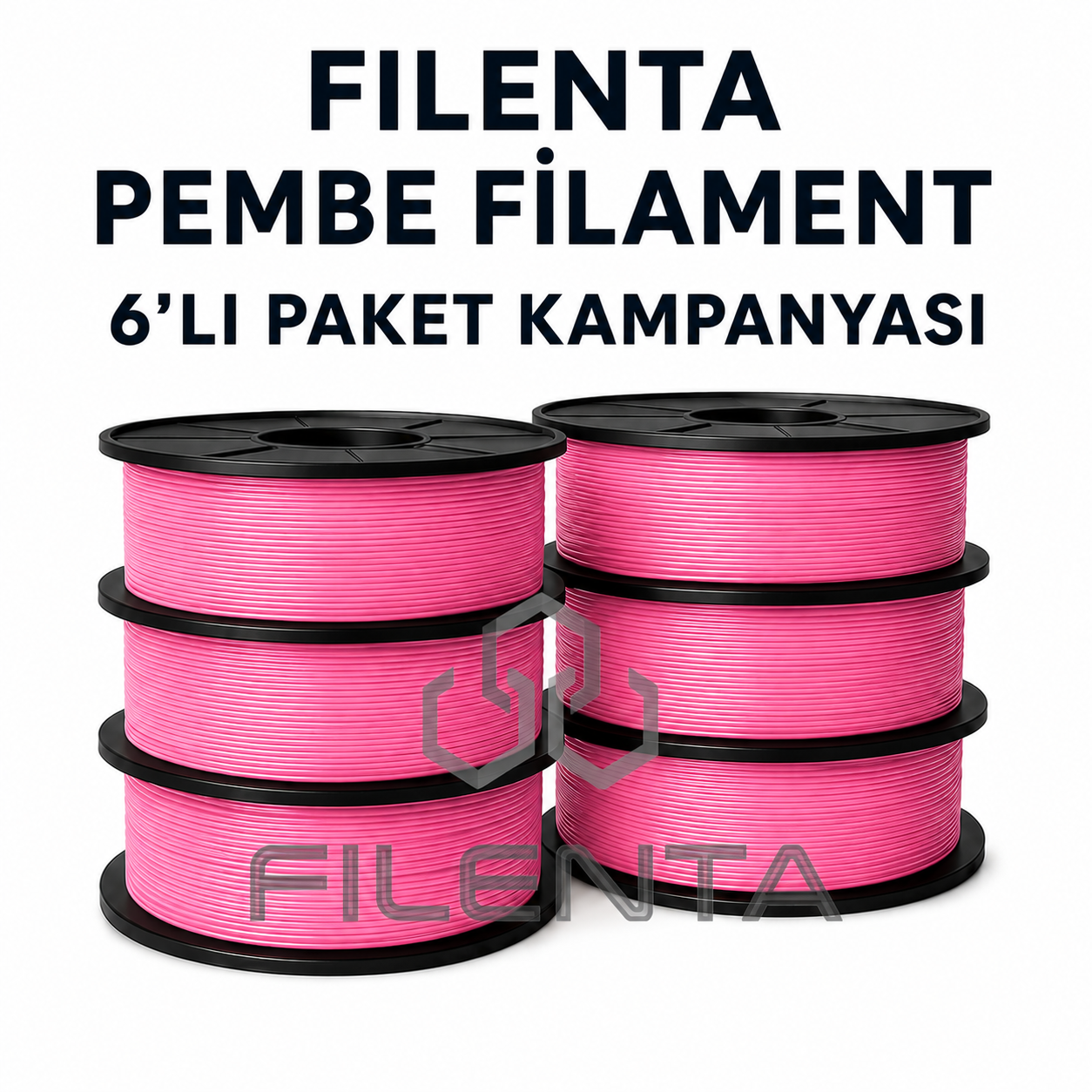 Filenta Pembe Pla Premium Filmanet 6'lı Set