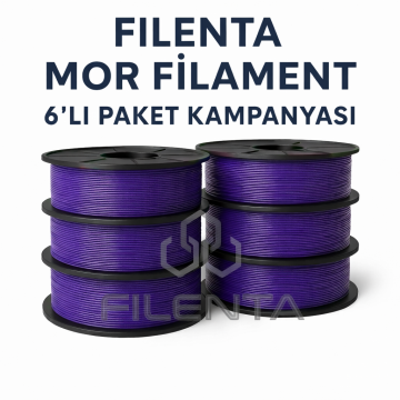 Filenta Mor Pla Premium Filmanet 6'lı Set