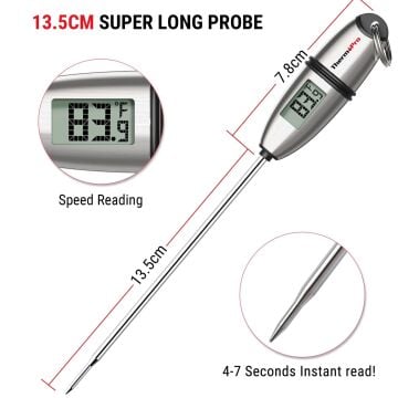 ThermoPro TP02S Işıklı Daldırma/Saplama Gıda Pişirme Termometresi