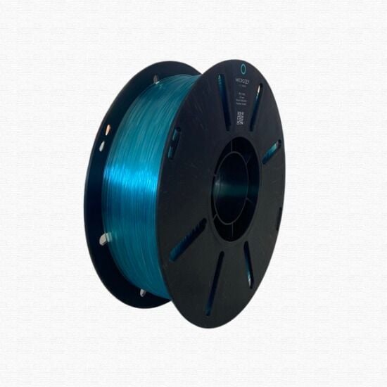 Microzey Şeffaf Buz Mavisi PETG Filament 1.75mm 1 kg