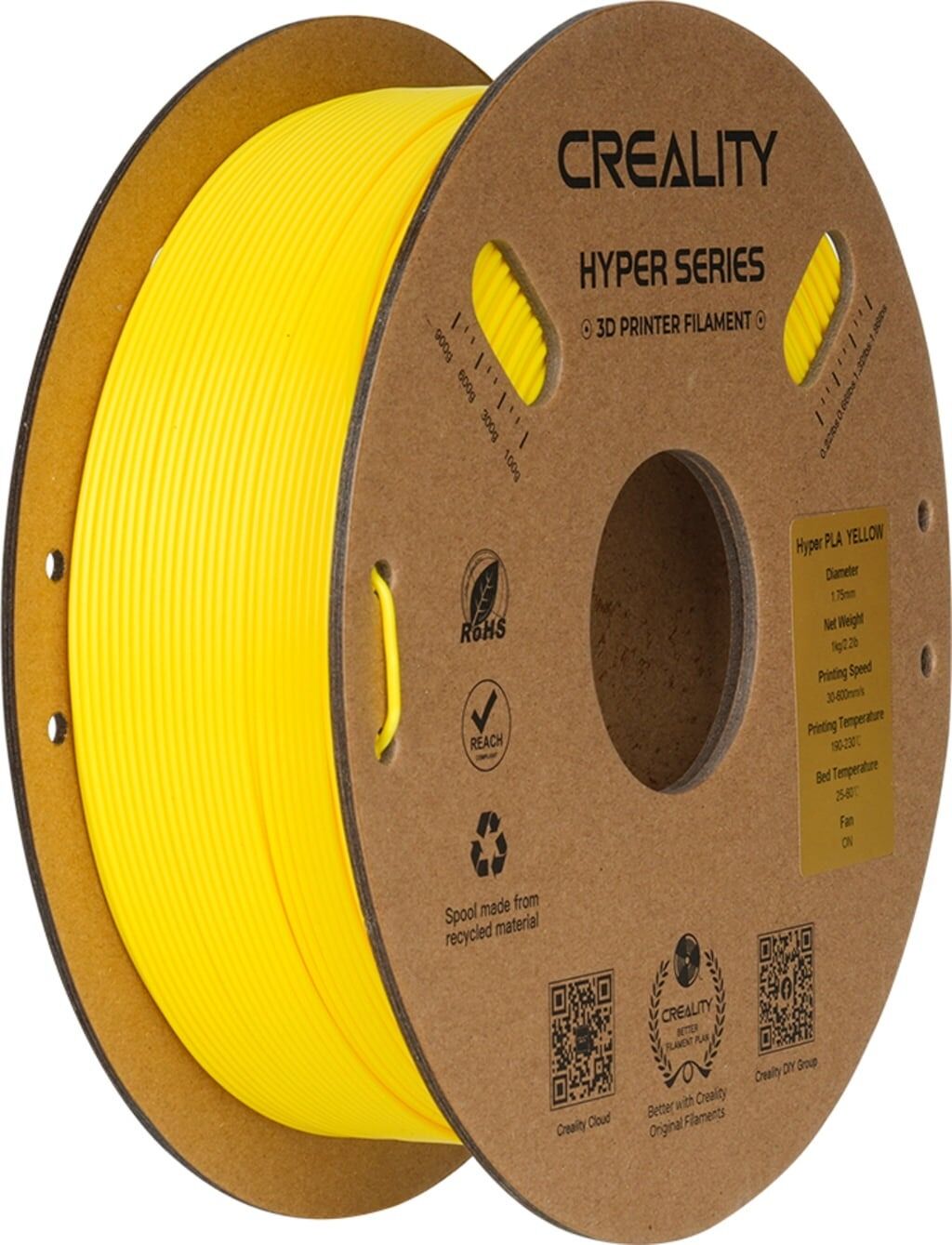 Creality Hyper PLA Sarı Filament 1.75mm 1000gr