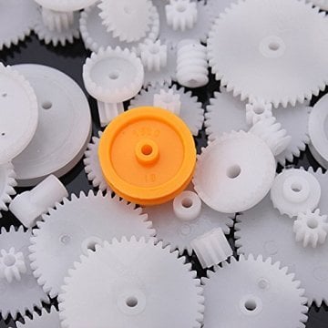 75 Parça Plastik Dişli Çark Seti (DC Motor - DIY - Hobi Seti)