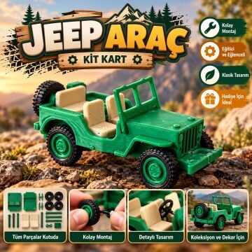 Jeep Kit Card - Eğitici Deney Seti 55x25x25 mm.