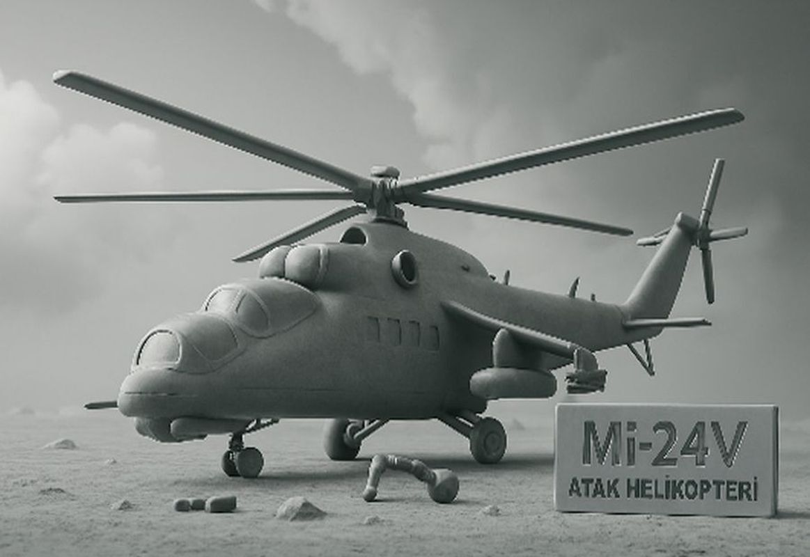 Mi-24V Helikopter Kit Card - Eğitici Deney Seti