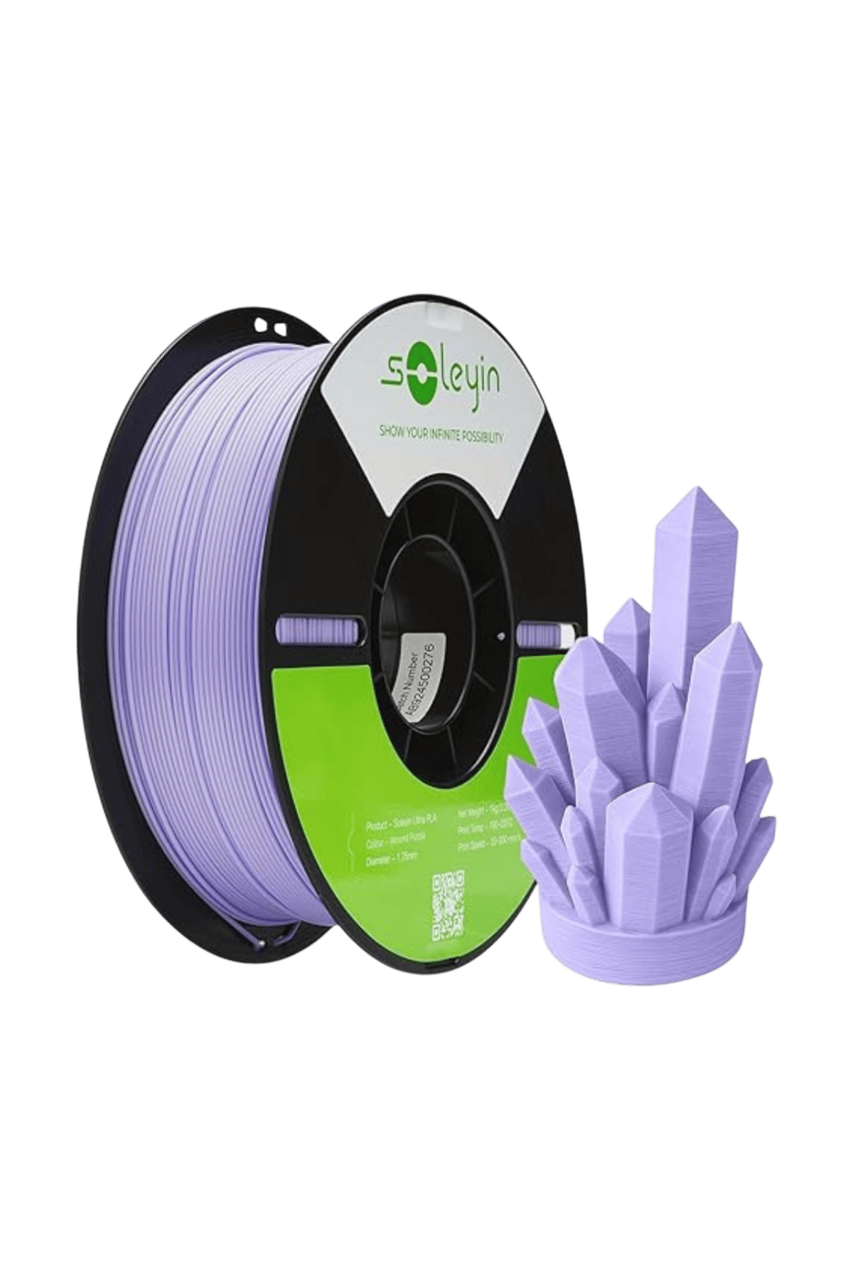 Soleyin Ultra PLA Badem Mor Filament 1.75 mm. 1Kg.
