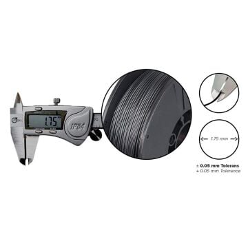 CCF Petg Siyah Filament 1.75mm 1Kg