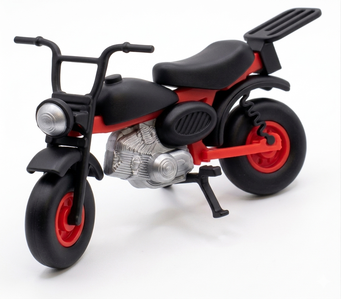 Vintage Cafe Racer Moto Kitcard 7x4x5 cm.