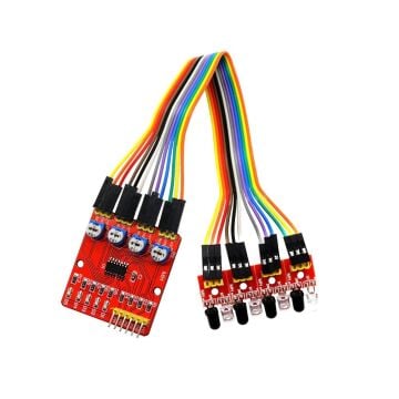 HW-096A 4 Kanal Çizgi İzleyen Sensör Modülü Seti