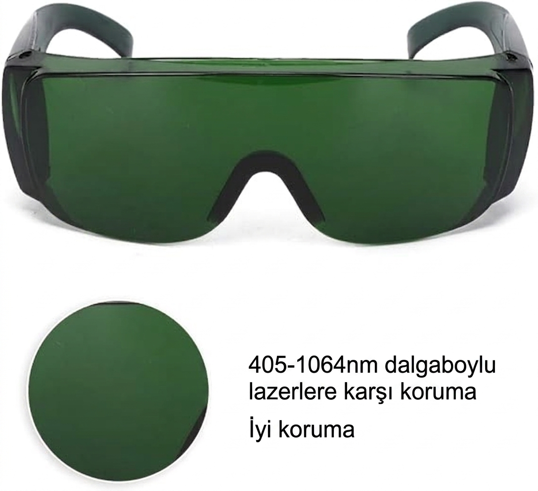 Lazer Güvenlik Gözlüğü Geniş