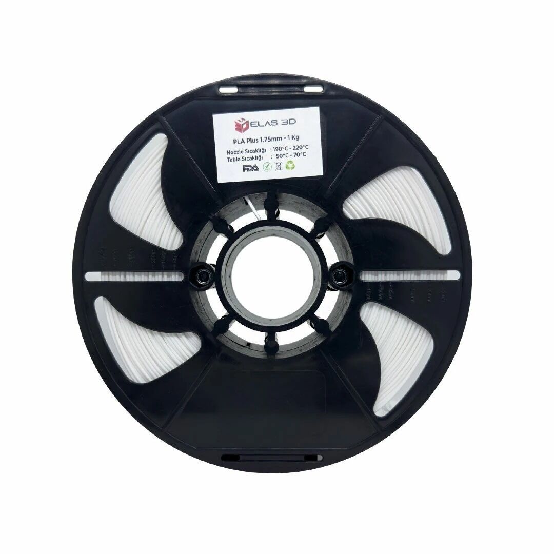 Elas Beyaz PLA Plus Filament 1.75mm. 1kg