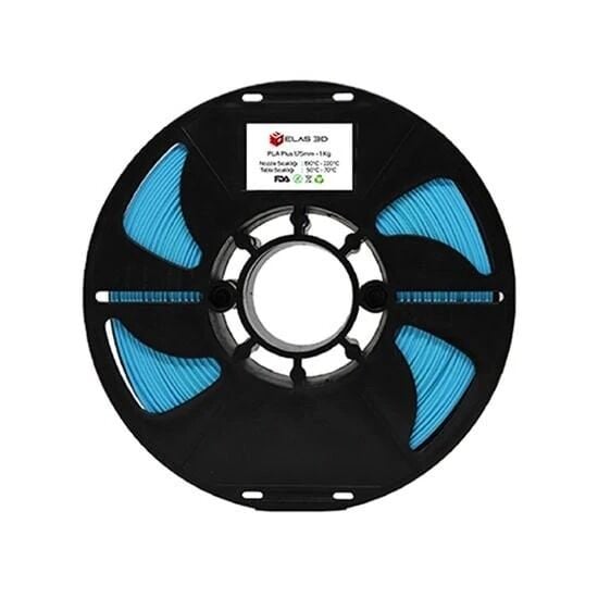 Elas Açık Mavi PLA Plus Filament 1.75mm. 1kg