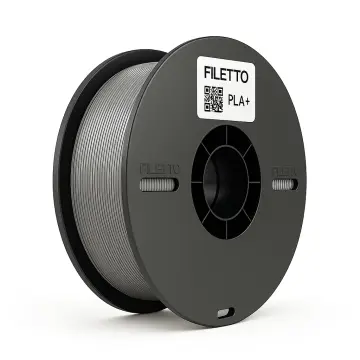 Filetto Gümüş Gri PLA Plus Filament 1.75 mm 1kg