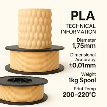 Filetto Bej PLA Plus Filament 1.75 mm 1kg