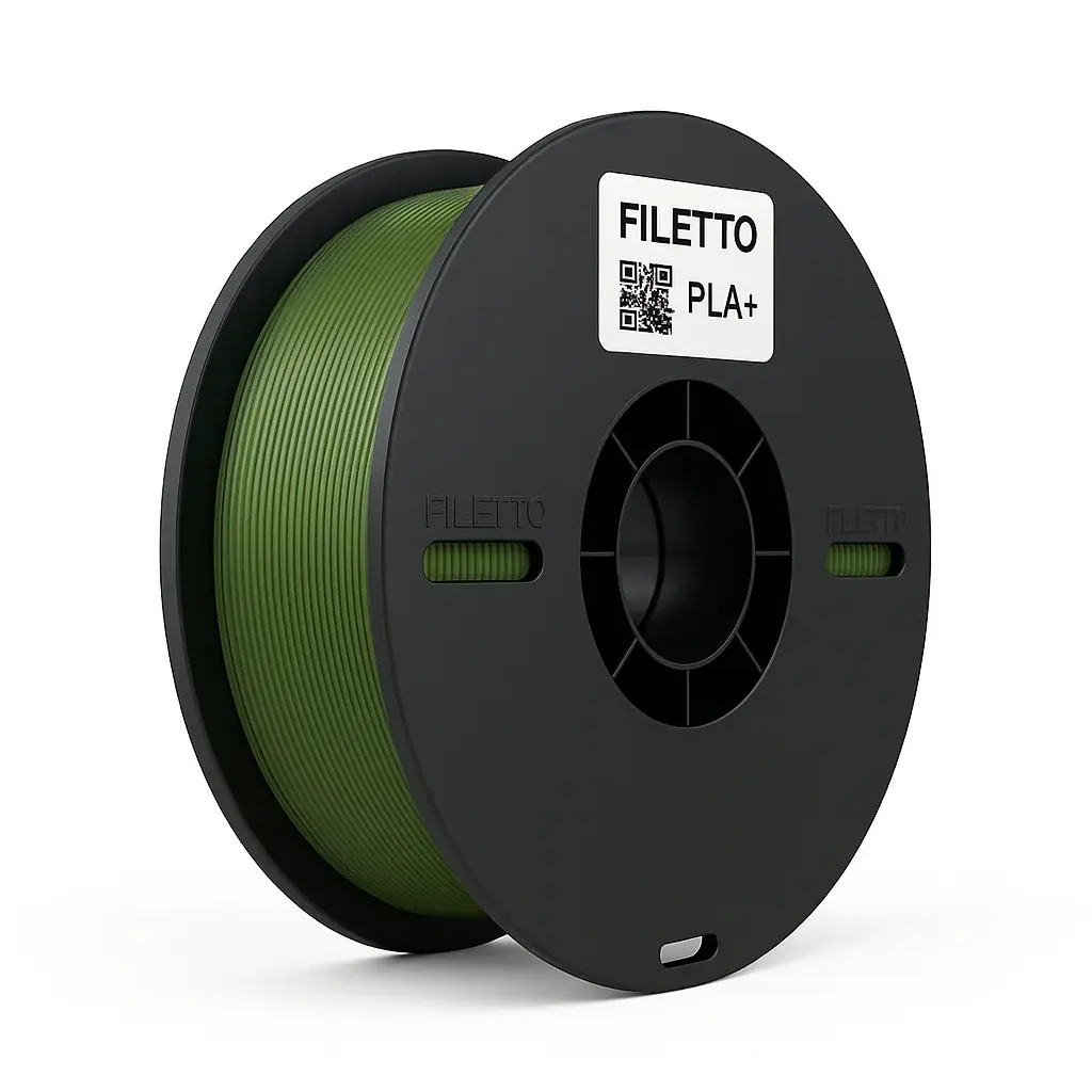Filetto Haki Yeşil PLA Plus Filament 1.75 mm 1kg