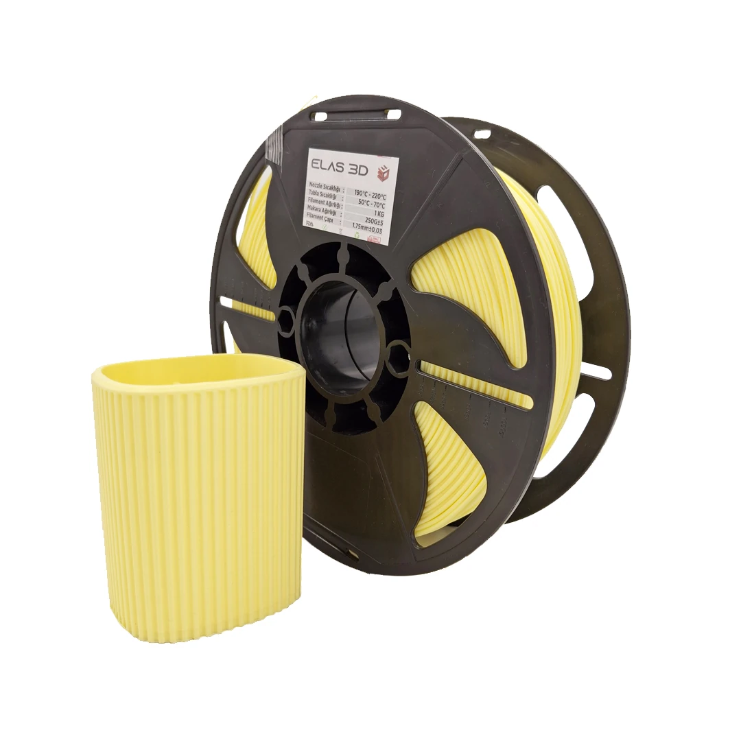 Elas Pastel Sarı PLA PRO Filament 1.75mm. 1kg