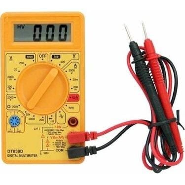 Multimetre Voltmetre Dijital Cep tipi DT-830D Sarı
