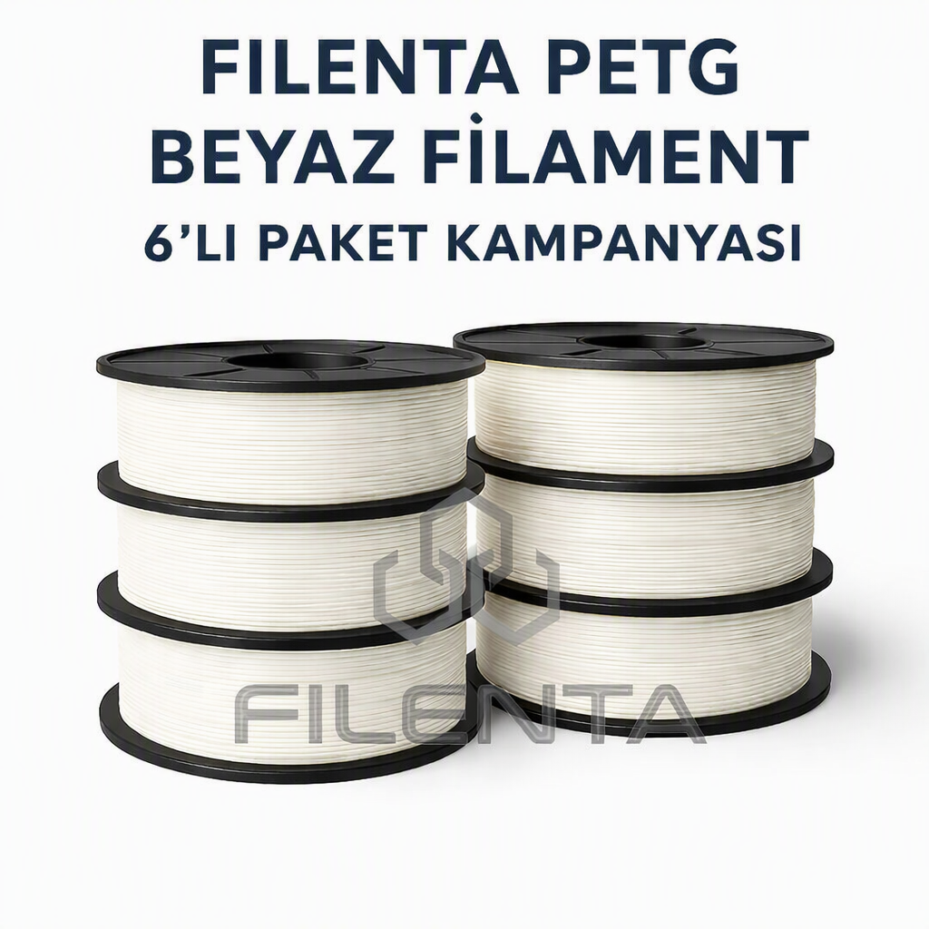 Filenta Beyaz Petg Filmanet 6'lı Set