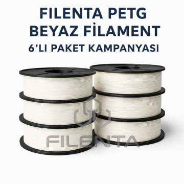 Filenta Beyaz Petg Filmanet 6'lı Set