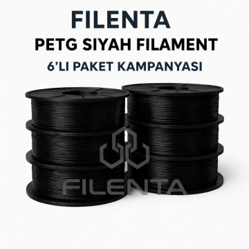 Filenta Siyah Petg Filmanet 6'lı Set