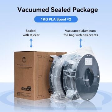 2Lİ Creality Ender Fast PLA Siyah Filament 1.75mm 2Kg