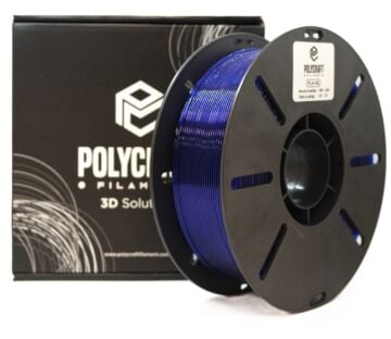 Polycraft PLA HQ (Plus) Filament 1.75 mm - 1 kg - Şeffaf Koyu Mavi
