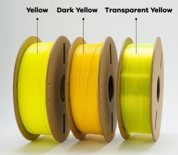 Polycraft PLA HQ (Plus) Filament 1.75 mm - 1 kg - Yarı Saydam Sarı