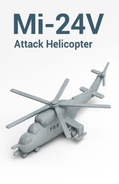 Mi-24V Helikopter Kit Card - Eğitici Oyuncak