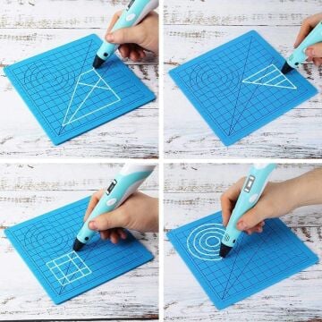 3D Kalem Için Silikon Çizim Matı