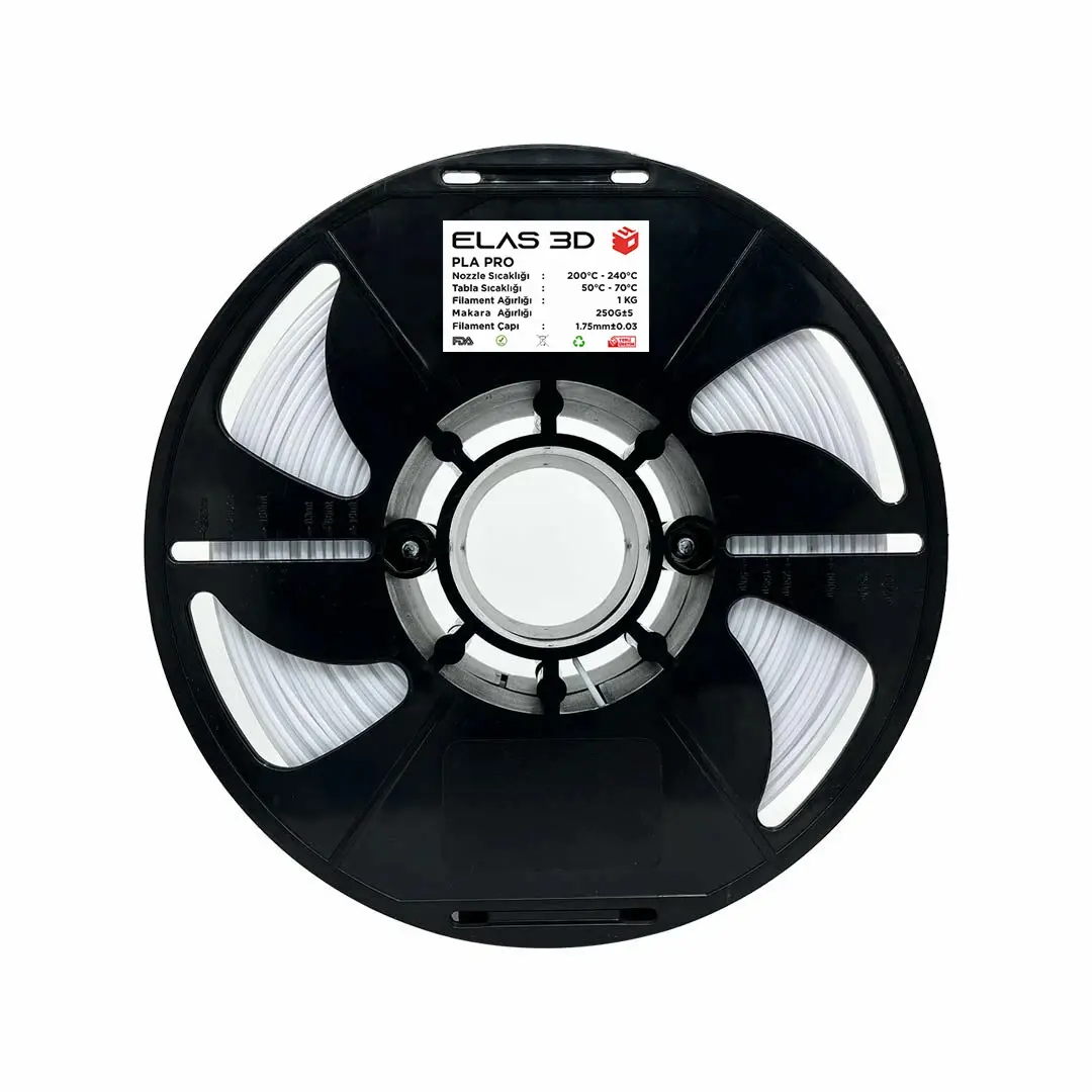 Elas Beyaz PLA PRO Filament 1.75mm. 1kg