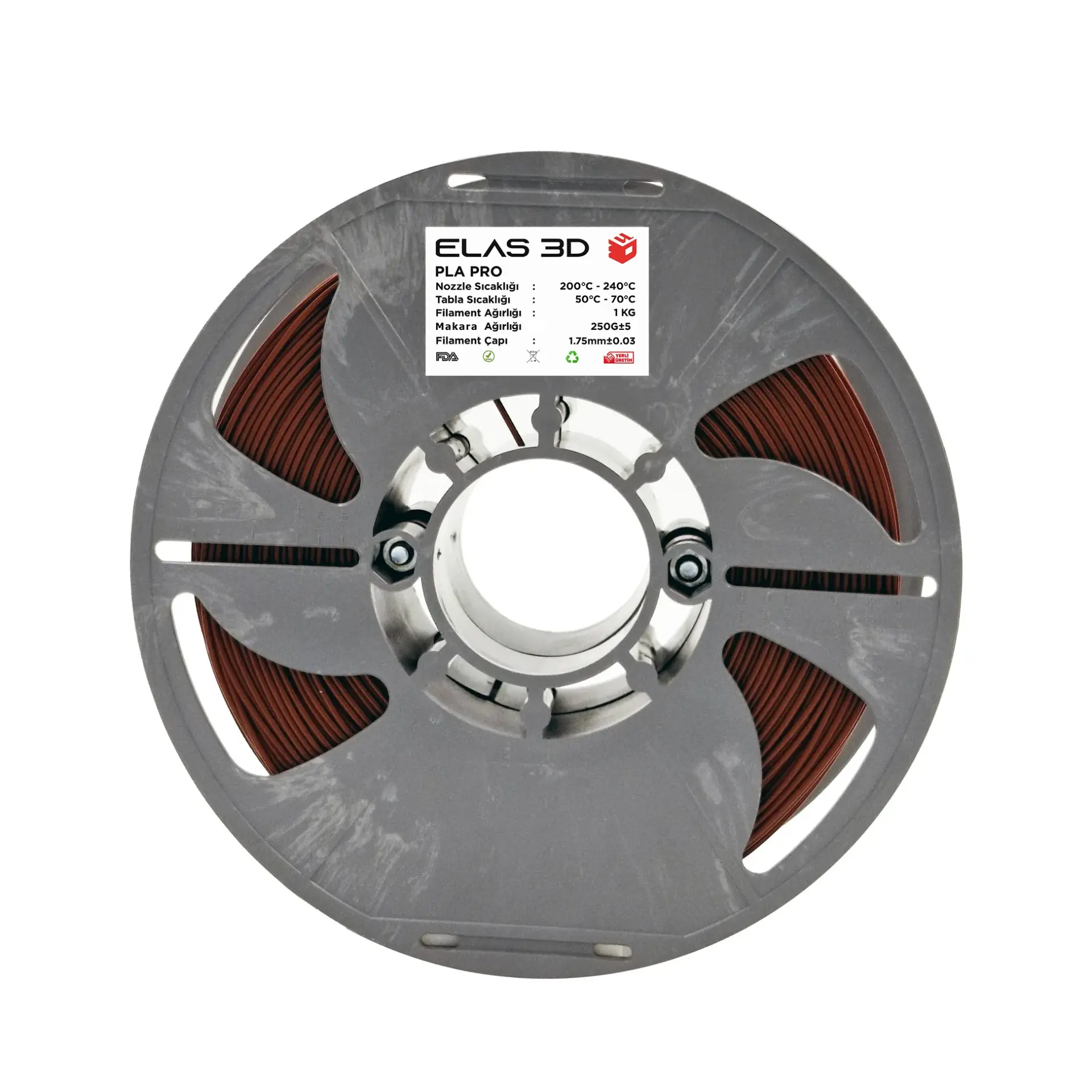 Elas Kiremit PLA PRO Filament 1.75mm. 1kg