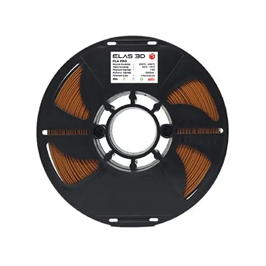 Elas Kahverengi PLA PRO Filament 1.75mm. 1kg